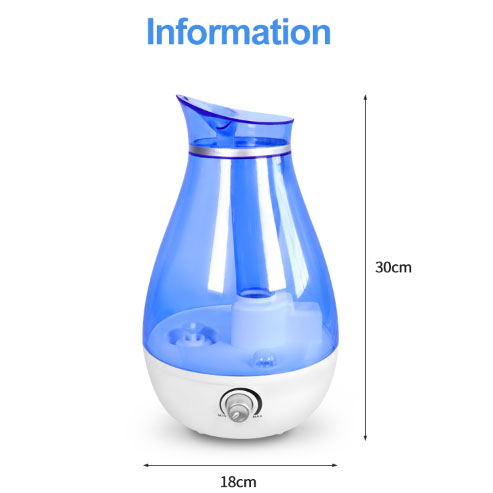 Humidificateur ultrasonique de grande capacité de 2,5 L à usage domestique