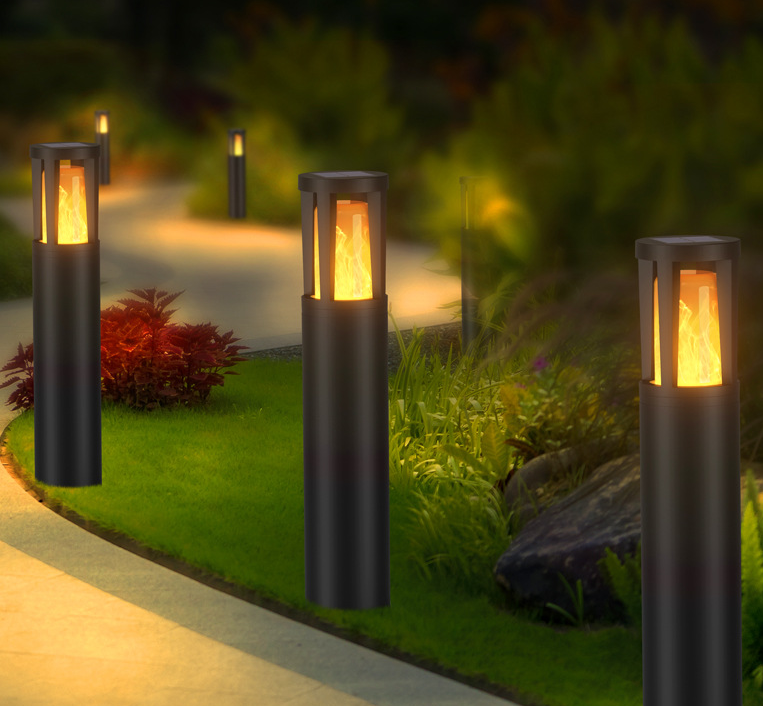 Nouveaux produits, lumière de flamme de jardin creuse étanche extérieure