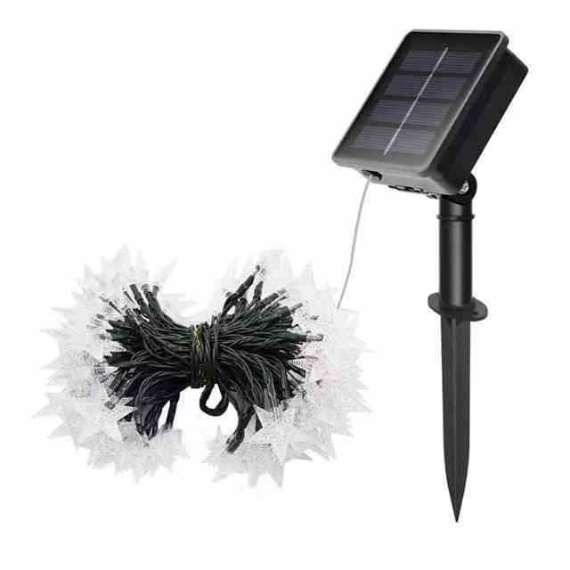 50LED lumières solaires étoile chaîne cour jardin Camping