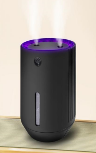 Humidificateur à double pulvérisation à lumières colorées