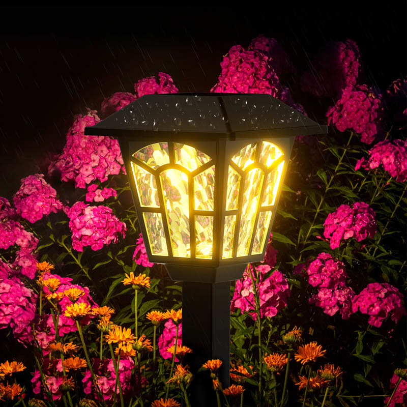 Lumières de jardin extérieures solaires décoratives à LED