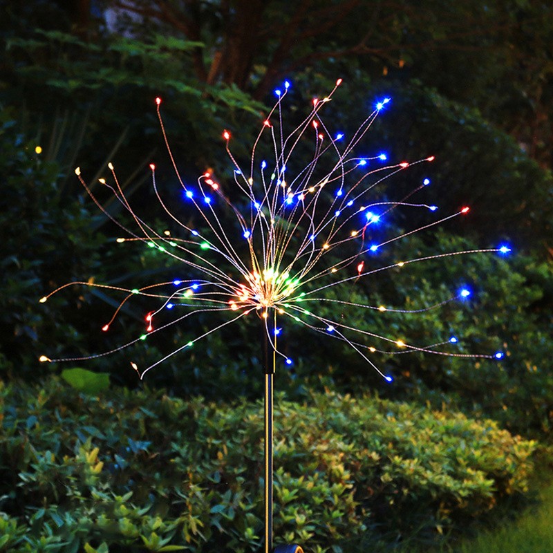 Feux d'artifice solaires de jardin