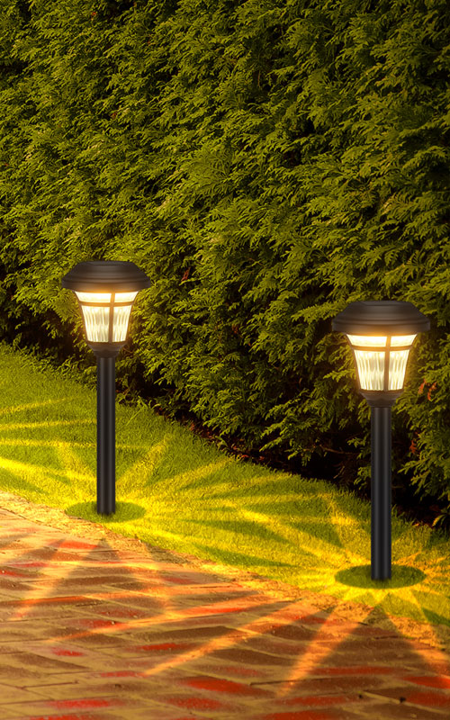 Lumières solaires de chemin pour lumière de jardin étanche extérieure