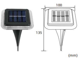 Solaire avec lampadaire solaire léger