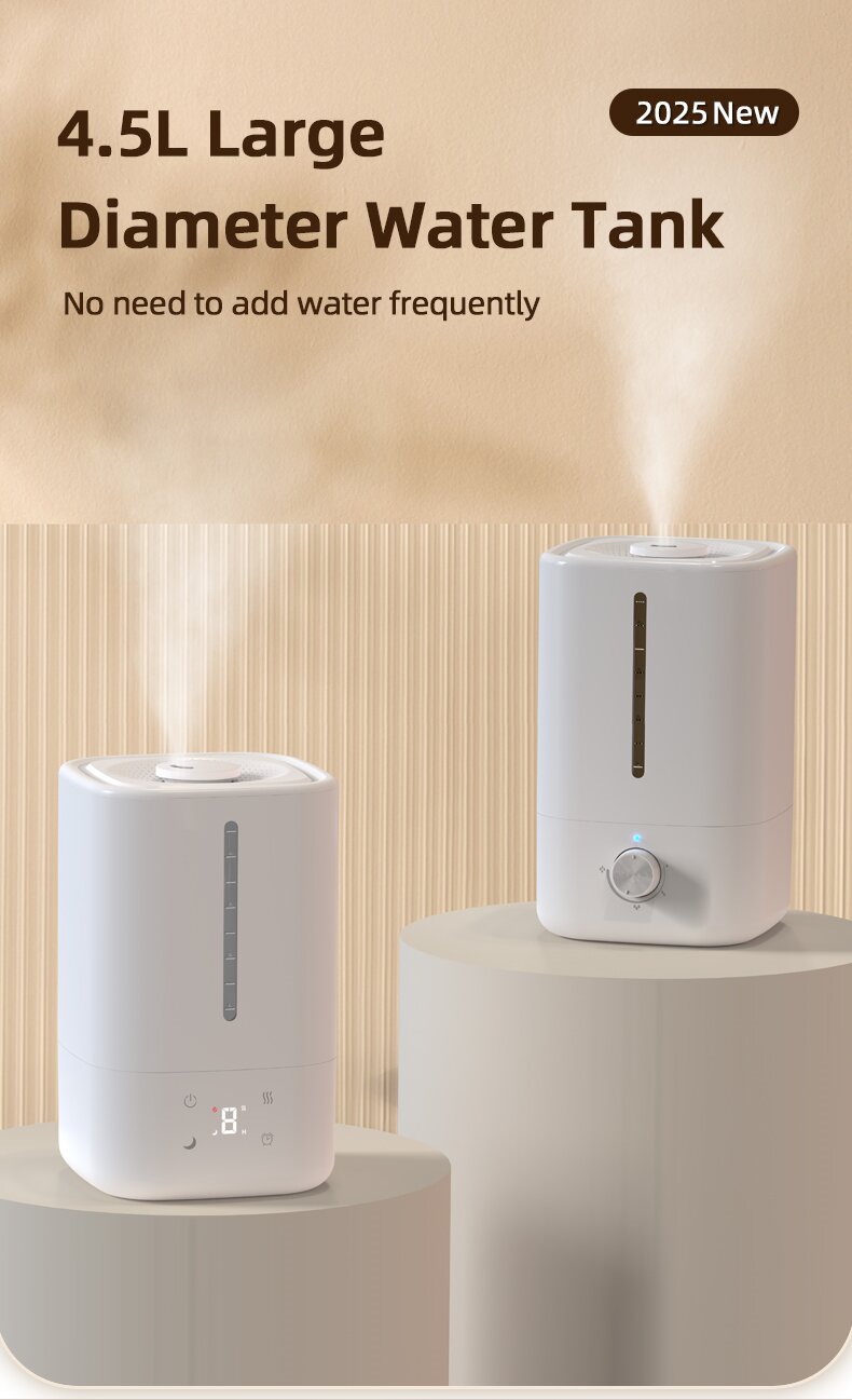 Humidificateur ultrasonique ultrasonique à brume fraîche, contrôle à trois vitesses, 4,5 L