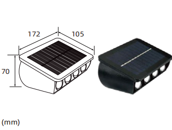 Applique d'extérieur étanche solaire